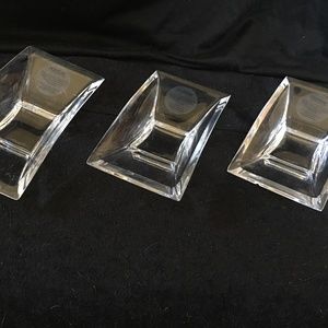 Nambe glass figureS set 3